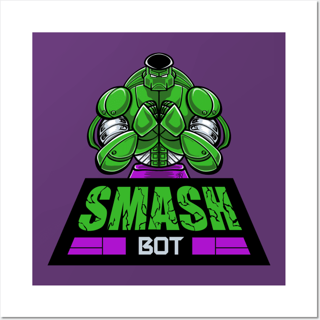 SMASH BOT Wall Art by W00D_MAN